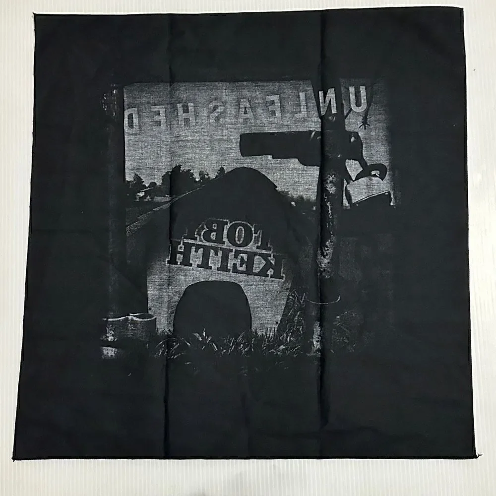 Vintage 2003 Toby Keith Merch Unleashed  Bandana Wall Art Decor 21” X 21”